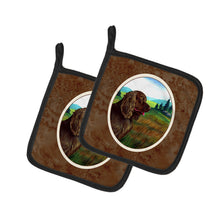 Load image into Gallery viewer, Sussex Spaniel Pot Holders - Set of 2 Decorative Kitchen Helpers | Made in the USA 7122PTHD