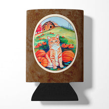 Load image into Gallery viewer, Tabby Cat in Pumpins Can or Bottle Hugger 7123CC