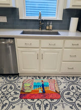Load image into Gallery viewer, Westie with Mom and a view Machine Washable Memory Foam Mat 7125RUG