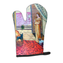 Load image into Gallery viewer, French Bulldog and lady Oven Mitt 7128OVMT