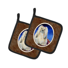 Load image into Gallery viewer, Lhasa Apso Pot Holders - Set of 2 Decorative Kitchen Helpers | Made in the USA 7129PTHD