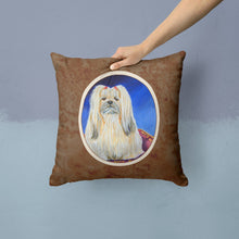 Load image into Gallery viewer, Lhasa Apso Throw Pillow - 14x14 Decorative Pillow – Art for Your Home &amp; Patio 7129PW1414