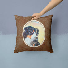 Load image into Gallery viewer, Bernese Mountain Dog Throw Pillow - 14x14 Decorative Pillow – Art for Your Home &amp; Patio 7131PW1414