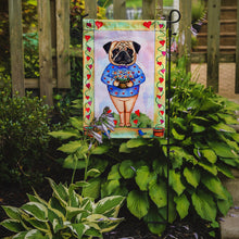 Load image into Gallery viewer, Pug Valentine's Hearts Valentine's Hearts Garden Flag – Decorative Outdoor Yard Flag