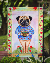 Load image into Gallery viewer, Pug Valentine's Hearts Valentine's Hearts Garden Flag – Decorative Outdoor Yard Flag