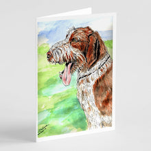 Load image into Gallery viewer, Italiano Spinone Greeting Cards -  Blank Note Cards – 8-Pack of Artist-Designed Cards with Envelopes
