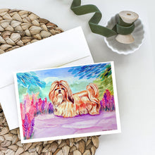 Load image into Gallery viewer, Shih Tzu Greeting Cards -  Blank Note Cards – 8-Pack of Artist-Designed Cards with Envelopes