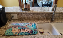 Load image into Gallery viewer, Cat - Maine Coon Dish Drying Mat – Absorbent, Artistic Kitchen Essentials 7139DDM