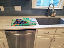 Load image into Gallery viewer, Rottweiler Dish Drying Mat – Absorbent, Artistic Kitchen Essentials 7141DDM