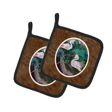 Load image into Gallery viewer, Bird - Egret Pot Holders - Set of 2 Decorative Kitchen Helpers | Made in the USA 7142PTHD