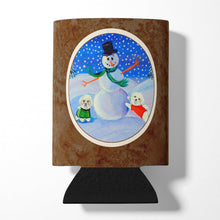 Load image into Gallery viewer, Snowman Bichon Frise Can or Bottle Hugger 7145CC