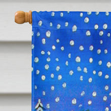 Load image into Gallery viewer, Snowman with a  Bichon Frise Flag Canvas House Size