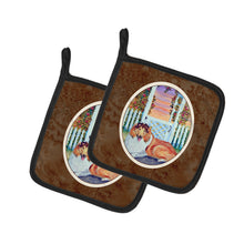 Load image into Gallery viewer, Collie Pot Holders - Set of 2 Decorative Kitchen Helpers | Made in the USA 7147PTHD