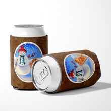 Load image into Gallery viewer, Snowman with Pomeranian Winter Snowman Can or Bottle Hugger 7151CC
