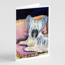 Load image into Gallery viewer, Skye Terrier  Greeting Cards -  Blank Note Cards – 8-Pack of Artist-Designed Cards with Envelopes