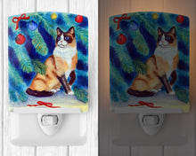 Load image into Gallery viewer, Christmas Tree Cat Ceramic Night Light 7155CNL