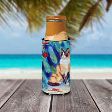 Load image into Gallery viewer, Christmas Tree Cat Slim Can Hugger – Fun &amp; Functional Drink Coolers 7155MUK