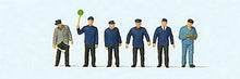 Load image into Gallery viewer, Preiser 14118 HO Scale Railway Personnel -- Era III pkg(6)