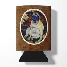 Load image into Gallery viewer, Fawn Pug in Fall Leaves Can or Bottle Hugger 7160CC