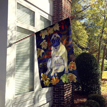 Load image into Gallery viewer, Old Fawn Pug in fall Flag Canvas House Size
