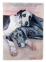 Load image into Gallery viewer, Harlequin and Bule Natural Great Danes Flag Canvas House Size