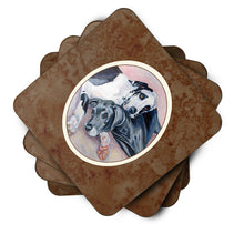 Load image into Gallery viewer, Black and Harlequin Great Dane Foam Coaster  7164FC