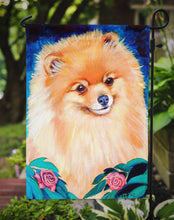Load image into Gallery viewer, Pomeranian Garden Bud Garden Flag – Decorative Outdoor Yard Flag