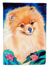 Load image into Gallery viewer, Pomeranian Garden Bud Garden Flag – Decorative Outdoor Yard Flag