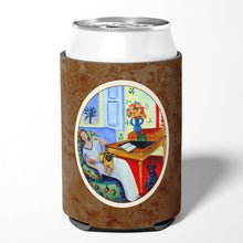 Load image into Gallery viewer, Lady with her Pug Can or Bottle Hugger 7166CC