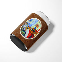 Load image into Gallery viewer, Lady with her Pug Can or Bottle Hugger 7166CC