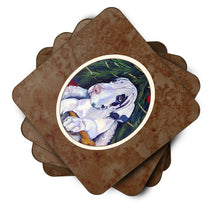 Load image into Gallery viewer, Christmas Tree with Harlequin Great Dane Foam Coaster  7172FC