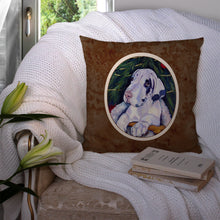 Load image into Gallery viewer, Christmas Tree with Harlequin Great Dane Throw Pillow - 14x14 Decorative Pillow – Art for Your Home &amp; Patio 7172PW1414