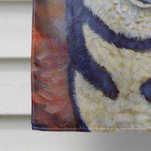 Load image into Gallery viewer, Fall Leaves Siberian Husky Flag Canvas House Size