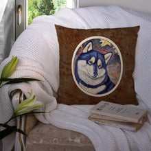 Load image into Gallery viewer, Fall Leaves Siberian Husky Throw Pillow - 14x14 Decorative Pillow – Art for Your Home &amp; Patio 7173PW1414