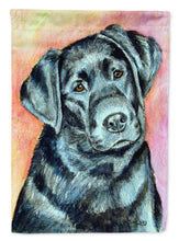 Load image into Gallery viewer, Black Labrador Flag Canvas House Size