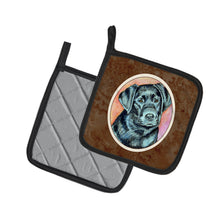 Load image into Gallery viewer, Black Labrador Pot Holders - Set of 2 Decorative Kitchen Helpers | Made in the USA 7177PTHD