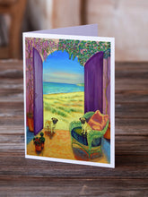 Load image into Gallery viewer, Pug  Greeting Cards -  Blank Note Cards – 8-Pack of Artist-Designed Cards with Envelopes