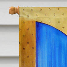 Load image into Gallery viewer, Pembroke Corgi room with a view Flag Canvas House Size