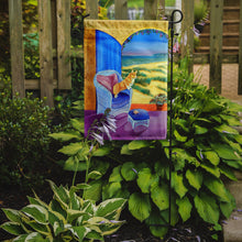 Load image into Gallery viewer, Pembroke Corgi room with a view Garden Flag – Decorative Outdoor Yard Flag
