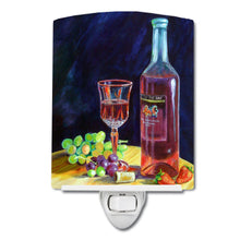 Load image into Gallery viewer, Red Wine Bottle and Glass Ceramic Night Light 7185CNL