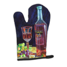 Load image into Gallery viewer, Red Wine Bottle and Glass Oven Mitt 7185OVMT