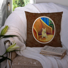 Load image into Gallery viewer, French Bulldog Couch Sitting Throw Pillow - 14x14 Decorative Pillow – Art for Your Home &amp; Patio 7189PW1414