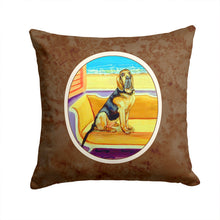Load image into Gallery viewer, Bloodhound Couch Sitting Throw Pillow - 14x14 Decorative Pillow – Art for Your Home &amp; Patio 7191PW1414