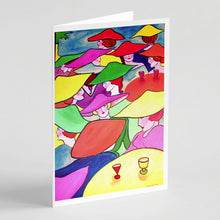 Load image into Gallery viewer, Women in Hats  Greeting Cards -  Blank Note Cards – 8-Pack of Artist-Designed Cards with Envelopes