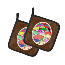 Load image into Gallery viewer, Women in Hats Pot Holders - Set of 2 Decorative Kitchen Helpers | Made in the USA 7194PTHD