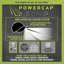 Load image into Gallery viewer, POWERCAP LED Hat Ultra-Bright Hands Free Lighted Battery Powered Headlamp - Stone Unstructured Cotton
