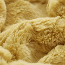 Load image into Gallery viewer, Tache Faux Fur Mustard Yellow Moroccan Lattice Pattern Throw Blanket (3397)