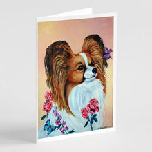 Load image into Gallery viewer, Papillon Rose  Greeting Cards -  Blank Note Cards – 8-Pack of Artist-Designed Cards with Envelopes