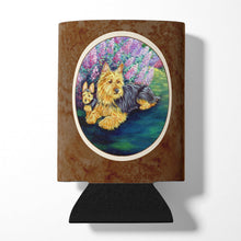 Load image into Gallery viewer, Australian Terrier and Puppy Can or Bottle Hugger 7209CC