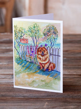 Load image into Gallery viewer, Chow Chow  Greeting Cards -  Blank Note Cards – 8-Pack of Artist-Designed Cards with Envelopes